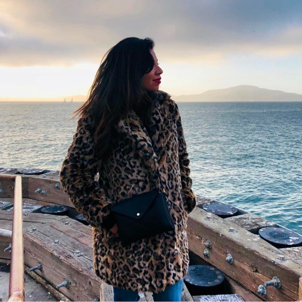 Zara Leopard Print Coat